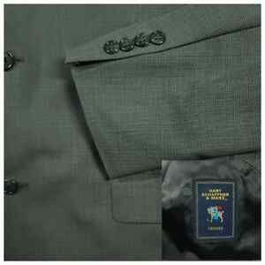 Hart Schaffner Marx Blazer Sport Coat Mens 40R Chicago Wool Basketweave Dapper